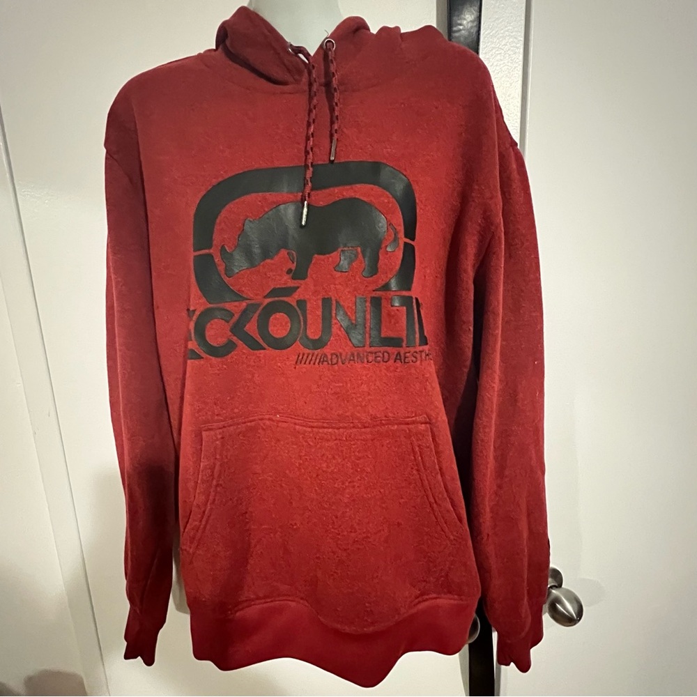 Ecko Unlimited Red Hoodie Sweatshirt with Graphic